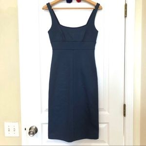 BCBGMAXAZRIA Slate Blue Bodycon Empire Waist Dress